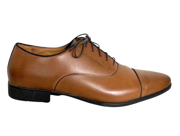 Zara Man Brown Cap-Toe Derby Style Oxfords EU 43 / US 10 Office Church Casual main image 10